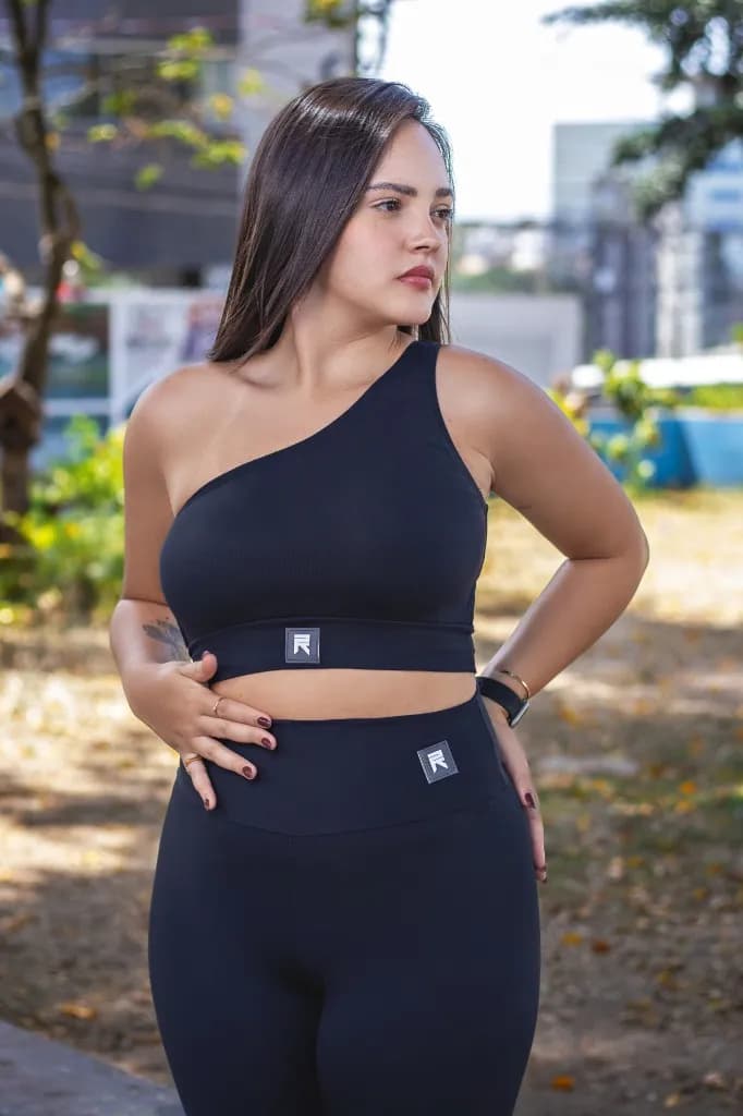 Top Assimétrico Fitness Feminino R2P - Imagem 1